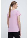 Majica kratkih rukava Columbia Trek za žene, boja: ružičasta