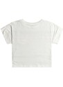 Dječja pamučna majica kratkih rukava Roxy SWIMMININTHESTA boja: bijela