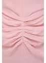 Haljina Victoria Beckham boja: ružičasta, maxi, širi se prema dolje