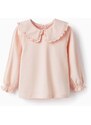 Bluza za bebe zippy boja: ružičasta, bez uzorka