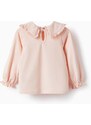 Bluza za bebe zippy boja: ružičasta, bez uzorka