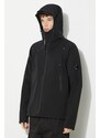 Jakna C.P. Company Pro-Tek Hooded za muškarce, boja: crna, za prijelazno razdoblje, oversize, 16CMOW403A004117A