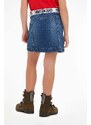 Dječja traper suknja Tommy Hilfiger boja: tamno plava, mini, širi se prema dolje