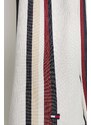 Dječje pamučna haljina Tommy Hilfiger boja: bijela, mini, širi se prema dolje