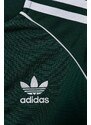 Dječja dukserica adidas Originals boja: zelena, s aplikacijom