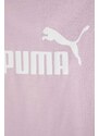 Dječja pamučna majica kratkih rukava Puma boja: ružičasta
