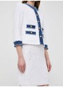 Suknja Luisa Spagnoli boja: bijela, mini, širi se prema dolje