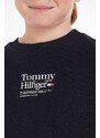 Dječja dukserica Tommy Hilfiger boja: tamno plava, s tiskom