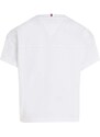 Dječja pamučna majica kratkih rukava Tommy Hilfiger Boja: bijela
