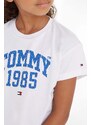 Dječja pamučna majica kratkih rukava Tommy Hilfiger Boja: bijela