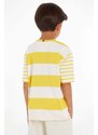 Dječja majica kratkih rukava Tommy Hilfiger boja: žuta, s uzorkom