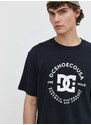 Pamučna majica DC za muškarce, boja: tamno plava, s tiskom, ADYZT05376