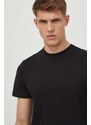 Pamučna majica Colmar za muškarce, boja: crna, s tiskom