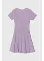 Dječja haljina Guess boja: ljubičasta, mini, širi se prema dolje