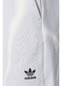 Pamučne kratke hlače adidas Originals boja: siva, s uzorkom, visoki struk, IU2484