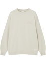Pull&Bear Sweater majica bež / sivkasto bež / crna / bijela