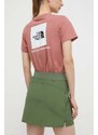 Sportska suknja Columbia Boundless Trek boja: zelena, mini, ravna, 2073023
