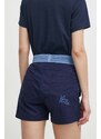 Kratke hlače LA Sportiva Joya za žene, boja: tamno plava, bez uzorka, srednje visoki struk, O72643644