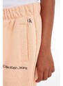 Dječji donji dio trenirke Calvin Klein Jeans boja: narančasta, glatki materijal
