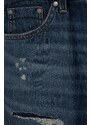 Dječje traper kratke hlače Pepe Jeans SLIM SHORT REPAIR JR boja: tamno plava, podesivi struk