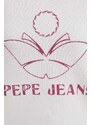 Pamučna dukserica Pepe Jeans Lorelai za žene, boja: bež, s tiskom