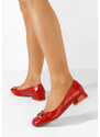 Zapatos Salonke na malu petu Escana crveno