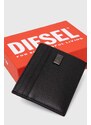 Kožni etui za kartice Diesel boja: crna
