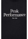 Dukserica Peak Performance za muškarce, boja: crna, s aplikacijom