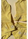 Dječji jednodijelni kupaći kostim Konges Sløjd boja: žuta