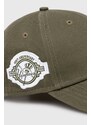 Pamučna kapa sa šiltom New Era 9Forty New York Yankees boja: zelena, s aplikacijom, 60435138