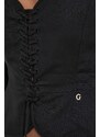 Bluza s dodatkom vune Guess FEDERICA boja: crna, bez uzorka, W4GH88 WG7B0