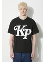 Pamučna majica Kenzo by Verdy za muškarce, boja: crna, s tiskom, FE55TS1414SY.99J