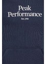 Dukserica Peak Performance za muškarce, boja: tamno plava, s kapuljačom, s aplikacijom
