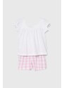 Dječja pamučna pidžama zippy boja: ružičasta, s uzorkom