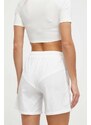 Kratke hlače adidas Originals za žene, boja: bijela, bez uzorka, visoki struk, IR5283