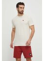 Majica kratkih rukava Fjallraven Hemp Blend T-shirt za muškarce, boja: bež, s aplikacijom, F12600215