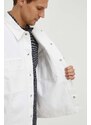 Traper jakna Calvin Klein Jeans za muškarce, boja: bijela, za prijelazno razdoblje, oversize, J30J324869