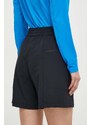 Kratke outdoor hlače Colmar boja: crna, bez uzorka, visoki struk