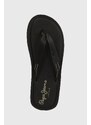 Japanke Pepe Jeans PMS70141 za muškarce, boja: crna, SURF ISLAND
