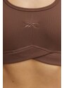 Top za jogu Reebok LUX Collection boja: smeđa, 100075385
