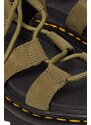 Kožne sandale Dr. Martens Nartilla za žene, boja: zelena, s platformom, DM31738357