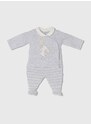 Pidžama za bebe zippy boja: siva, s aplikacijom