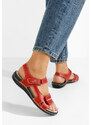 Zapatos Sandale od prirodne kože Suredelle crveno