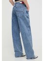 Traperice Tommy Jeans za žene, visoki struk, DW0DW17606