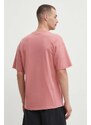 Pamučna majica Columbia Painted Peak za muškarce, boja: ružičasta, s aplikacijom, 2074481