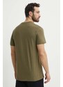 Majica kratkih rukava Fjallraven Hemp Blend za muškarce, boja: zelena, s aplikacijom, F12600215