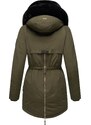 NAVAHOO Zimska parka 'Sweety Deluxe' kaki / crna