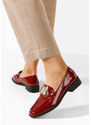 Zapatos Ženske mokasinke Khalia vinsko crvena