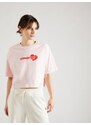 CONVERSE Majica 'Chuck Taylor' pastelno roza / crvena / bijela