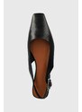 Kožne balerinke Vagabond Shoemakers WIOLETTA boja: crna, s otvorenom petom, 5701-101-20